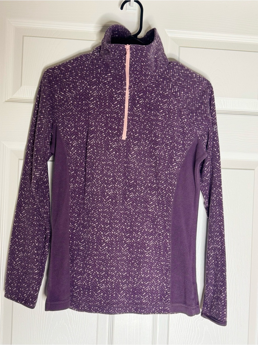 Columbia Purple Quarter Zip Pullover
